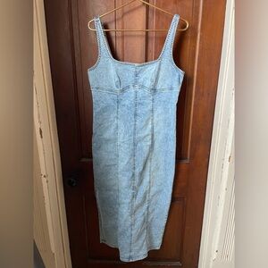 Wild Fable women's medium sleeveless denim midi dress